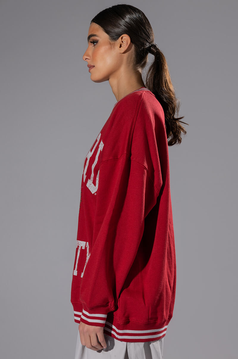 Detail View Harvard Oversized Sweatshirt