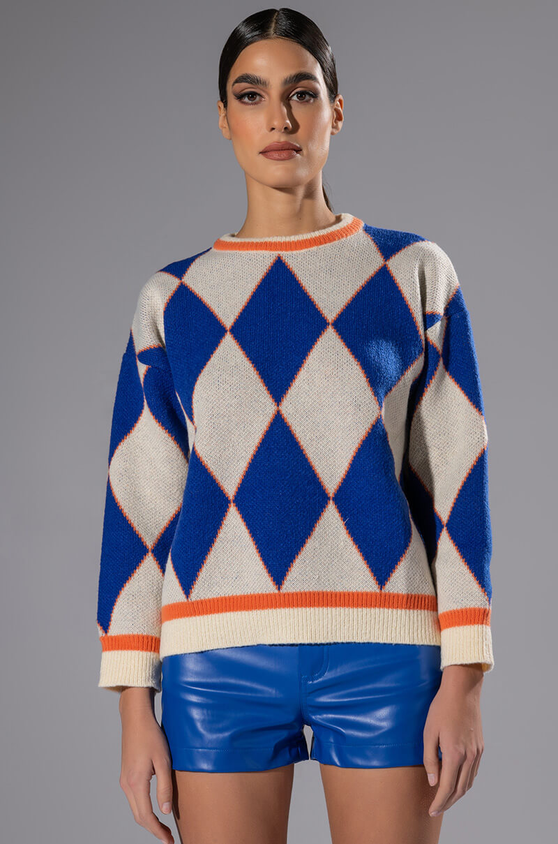 Front View Hate The Game Oversized Sweater