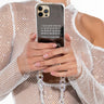 Front View Have A Nice Day Mirror Iphone 12 Case With Chain