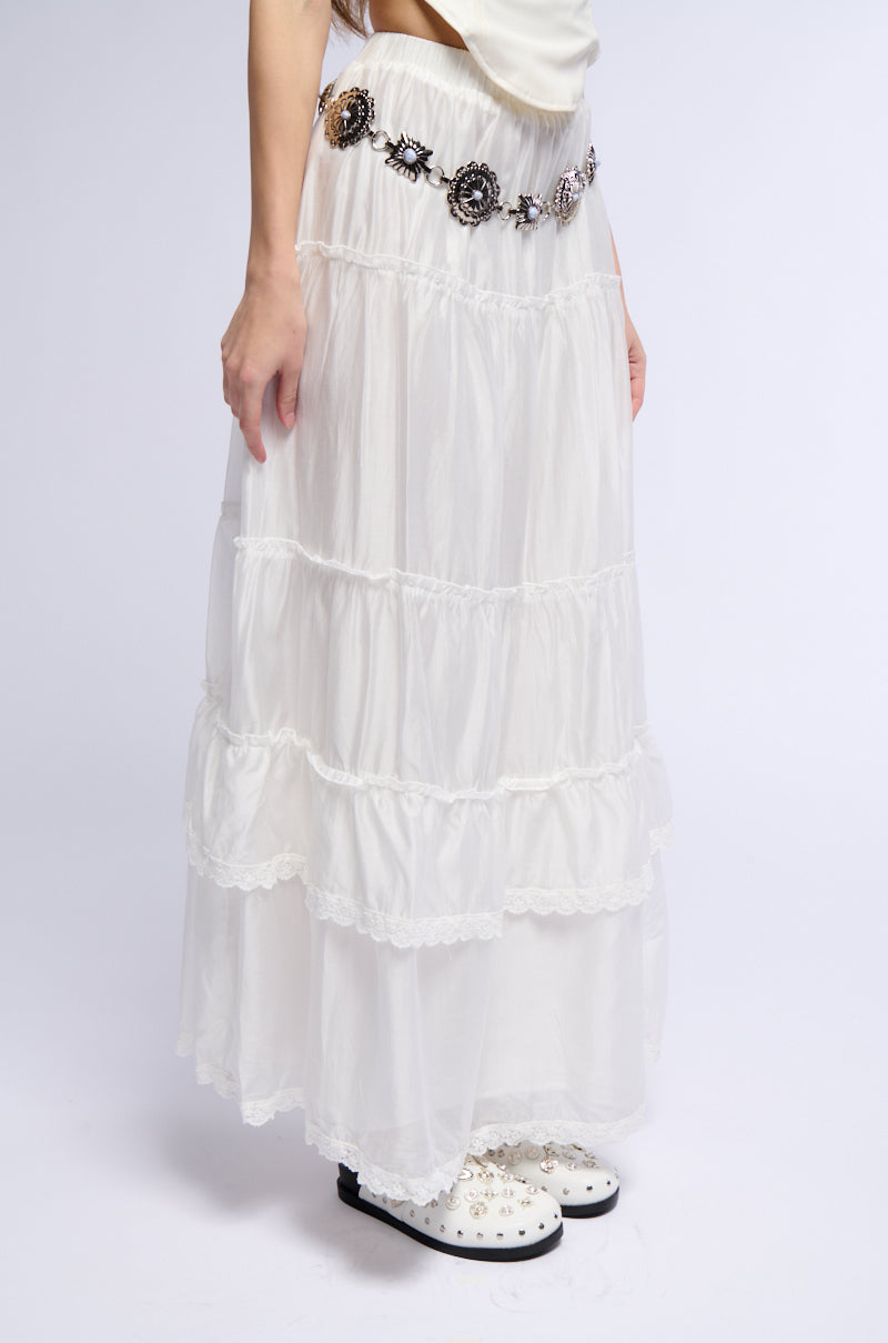 Front View Haven Flowy Maxi Skirt