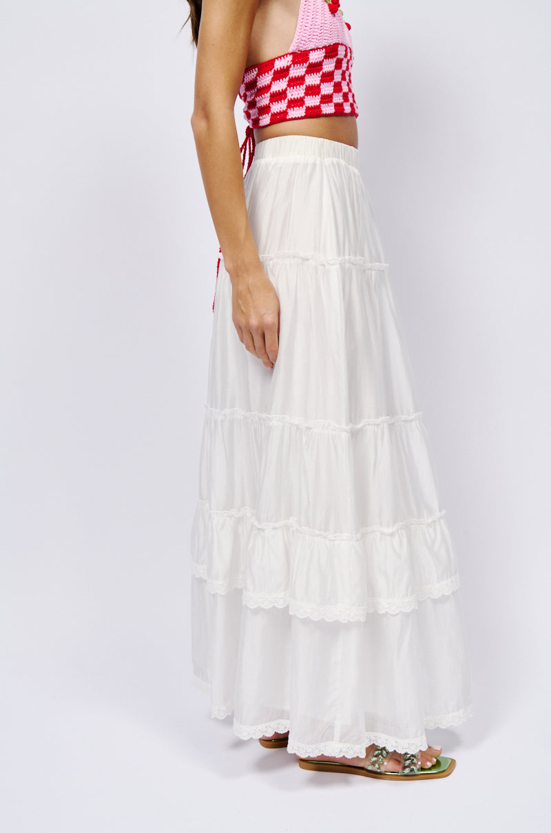 Side View Haven Flowy Maxi Skirt