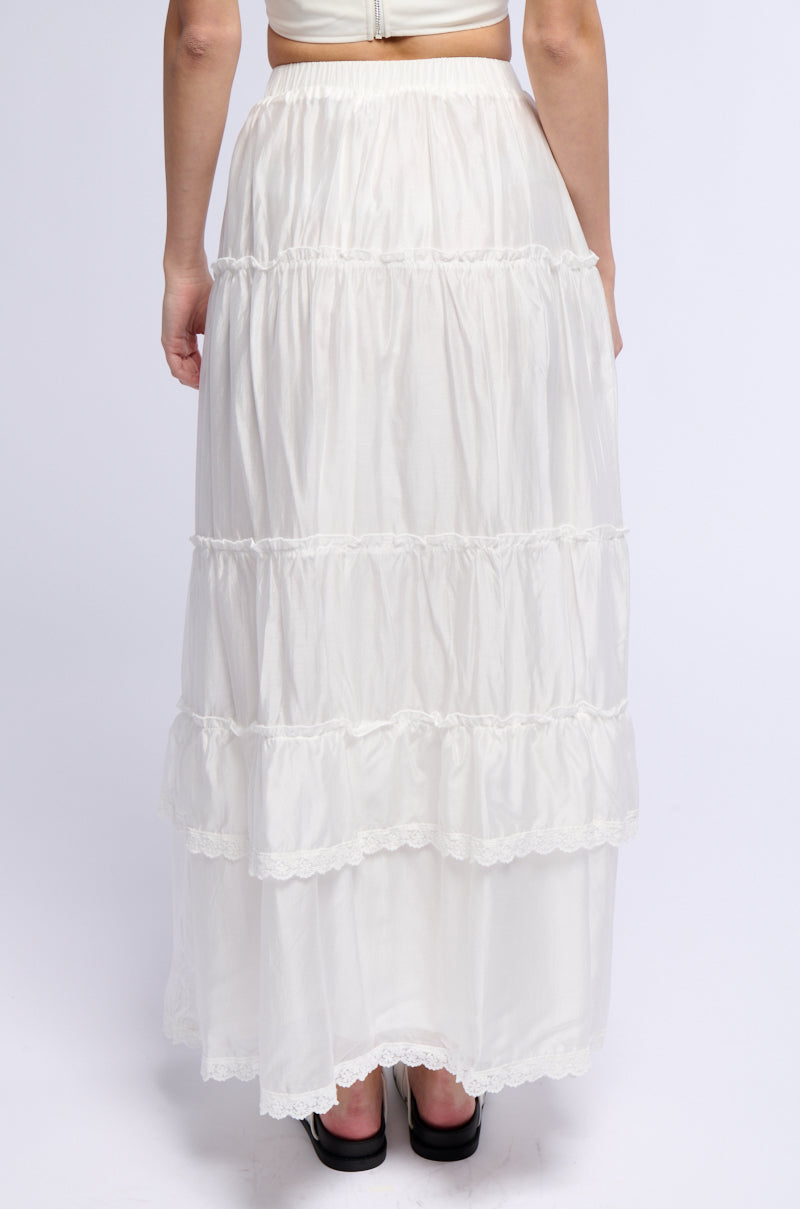 Detail View Haven Flowy Maxi Skirt