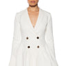 Front View Hbic Blazer Mini Dress In Ivory