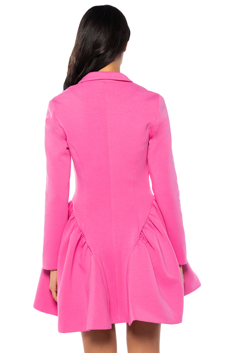 Full View Hbic Blazer Mini Dress In Pink 4