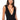 Front View Headliner Ribbed Knit Plunging Bodysuit