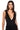 Front View Headliner Ribbed Knit Plunging Bodysuit