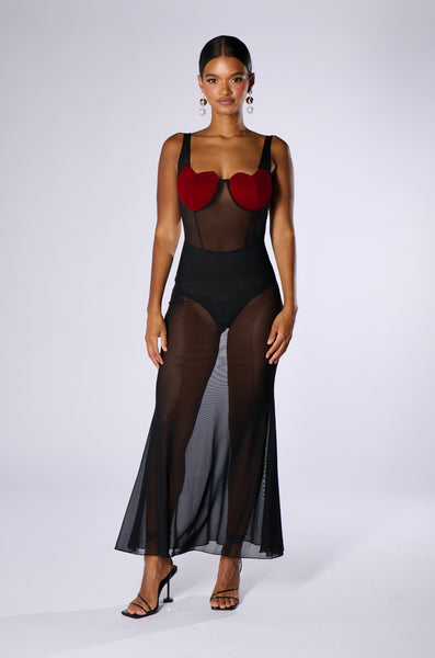 knee length dresses for ladies All Eyes On Me Mesh Dress