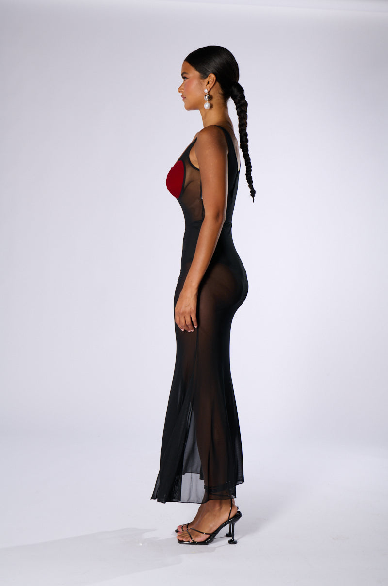 Maxi Dress Black Dress Red Hearts Elegant Black Red Heart Print Maxi Dress Women V Neck Maxi Dress Black Dress Red Hearts Elegant Black Red Heart Print Maxi Dress Women V Neck