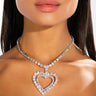 Front View Heart Of The Matter Statement Choker