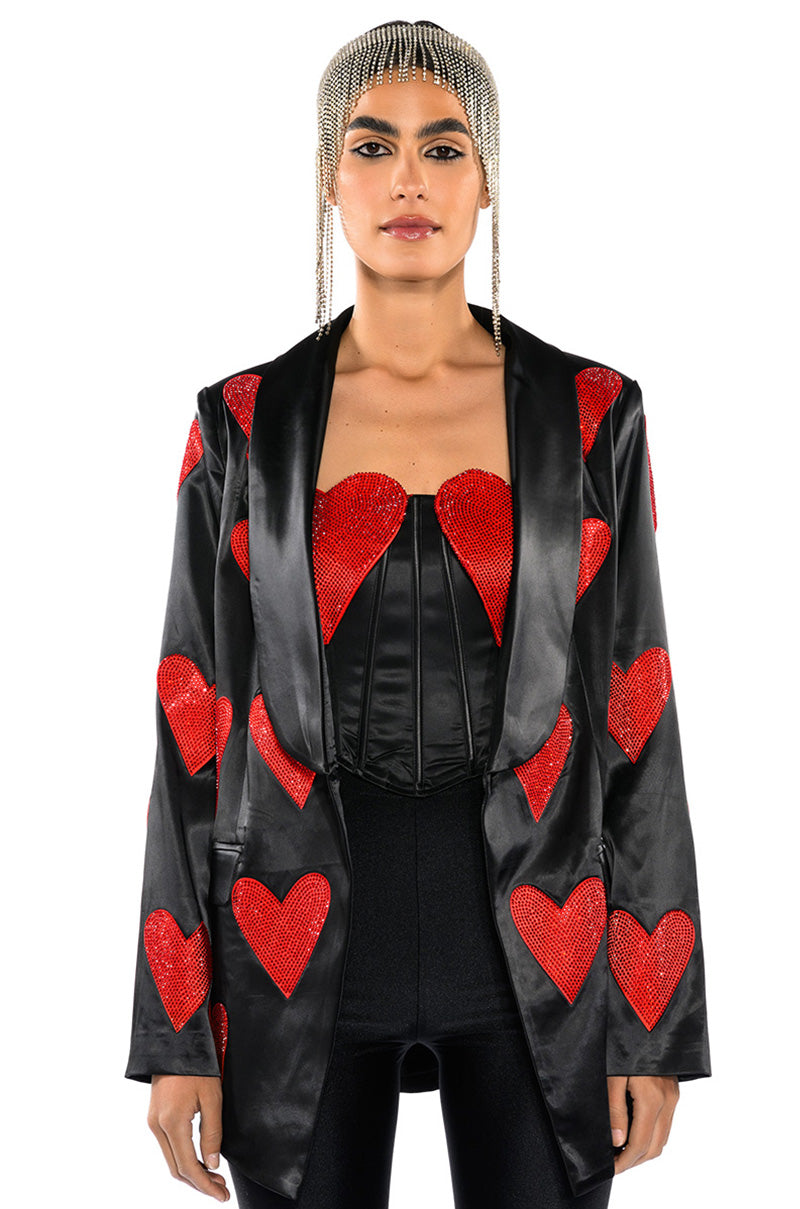 Side View Heart On For You Blazer