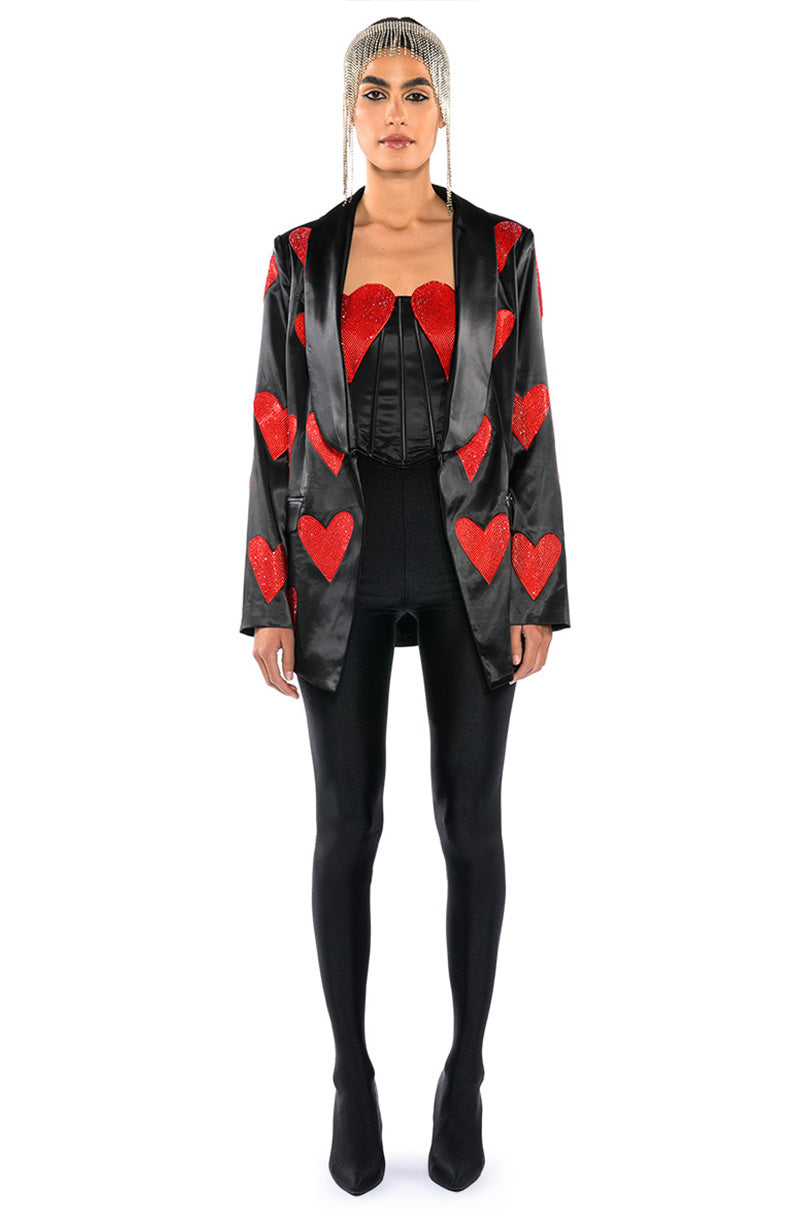Full View Heart On For You Blazer