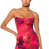 Front View Heartthrob Strapless Mesh Mini Dress