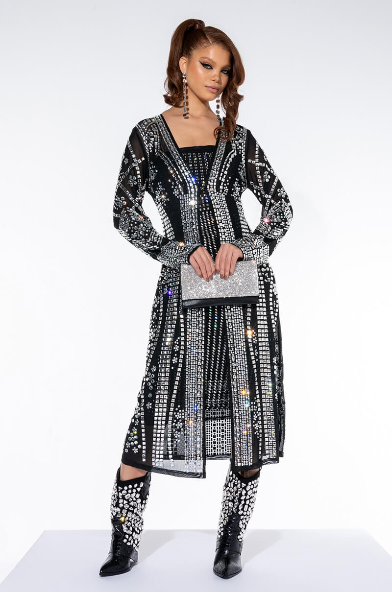 Front View Heavy Hitter Perfectly Gem Duster Trench