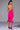 Side View Heiress Sleeveless Peplum Dress In Pink