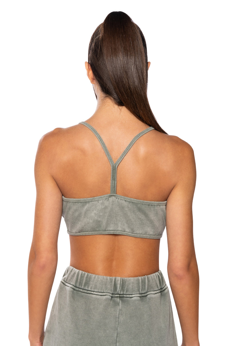 Full View Here Comes The Hurricane Ribbed Knit Bralette