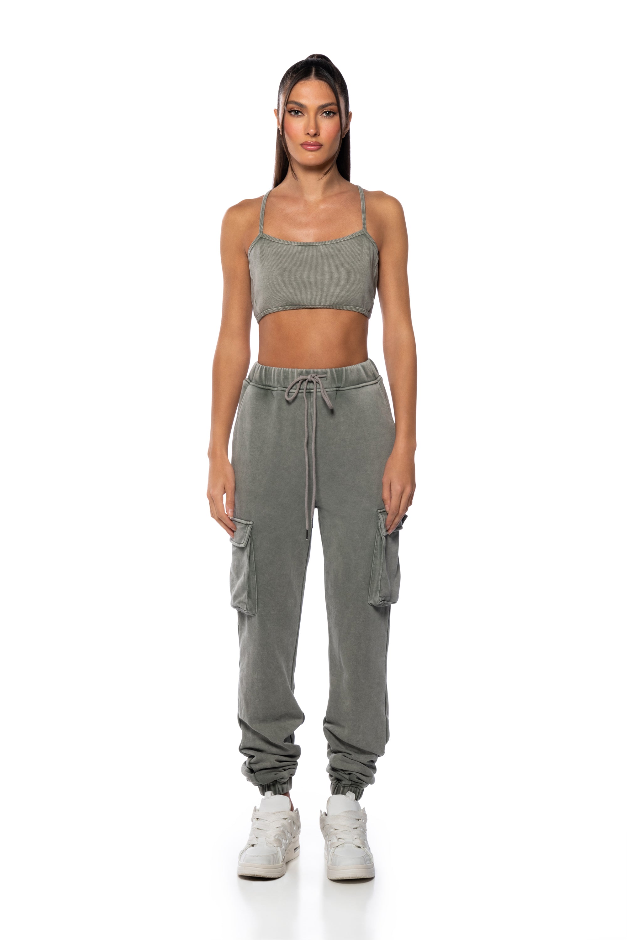 Extra View Here Comes The Hurricane Ribbed Knit Bralette