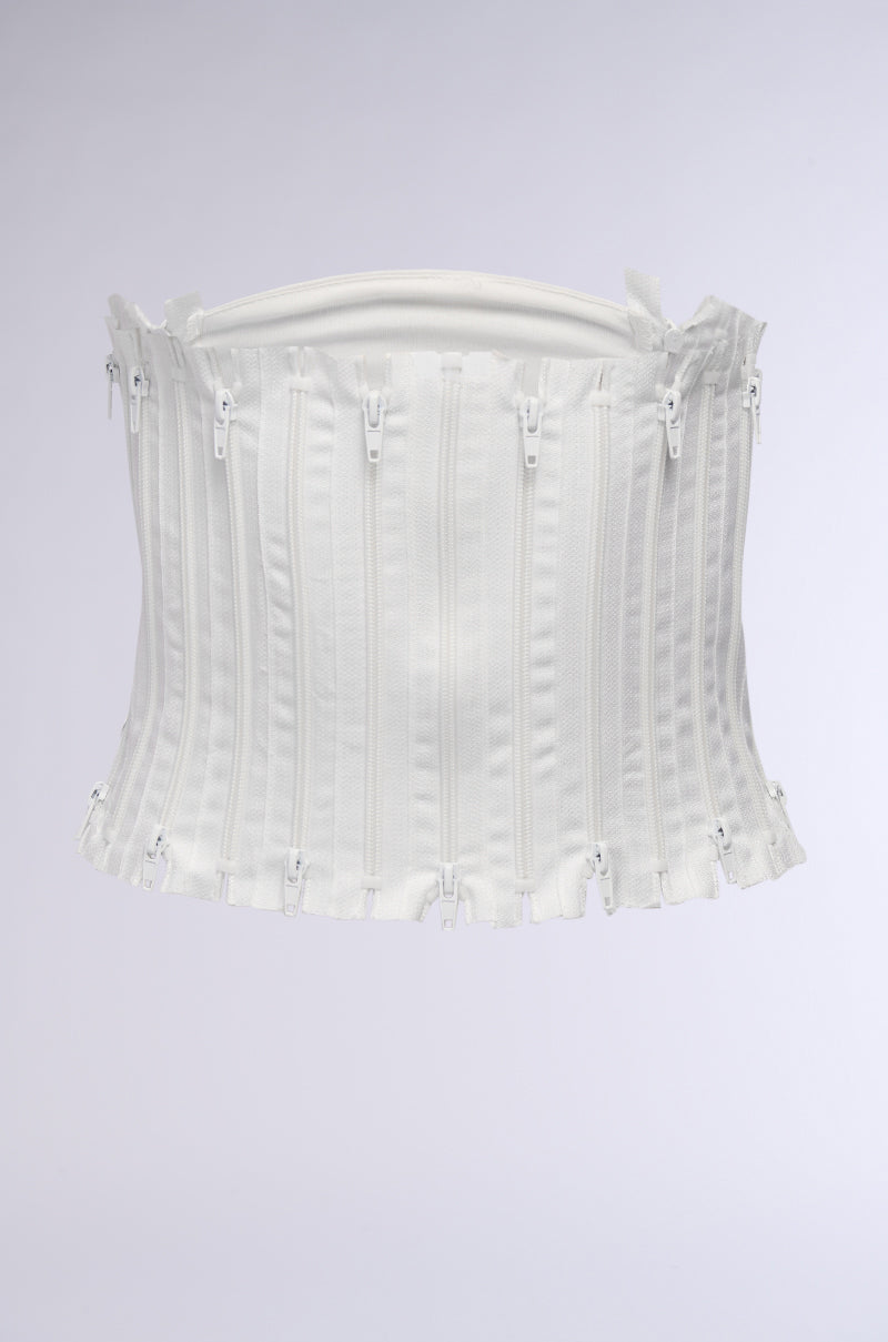 Back View Here For It Functional Zipper Belt