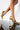 Front View Here To Stay Stiletto Pointed Toe Pump in Gold Croc