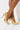 Front View Here To Stay Stiletto Pointed Toe Pump in Metallic Gold