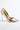 Back View Here To Stay Stiletto Pointed Toe Pump in Metallic Gold