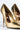  Here To Stay Stiletto Pointed Toe Pump in Metallic Gold