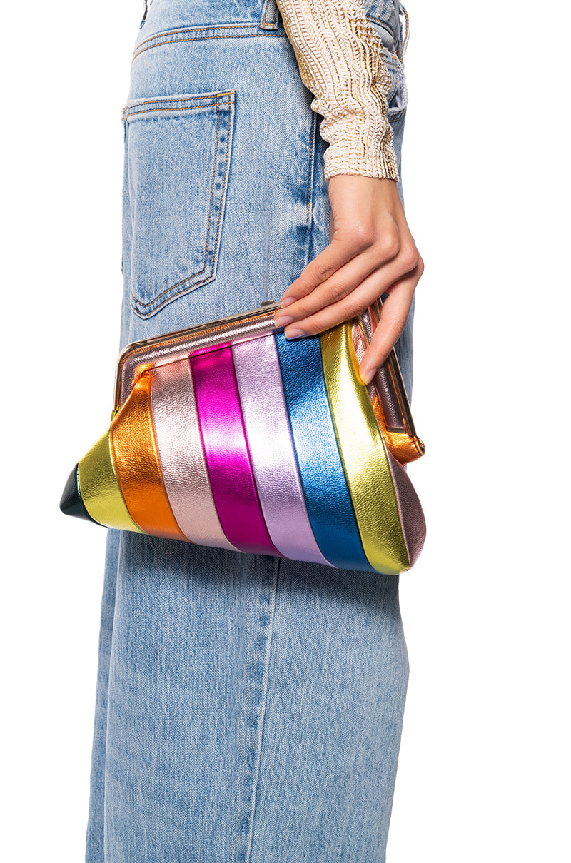 HIDDEN HILLS METALLIC CLUTCH view 0