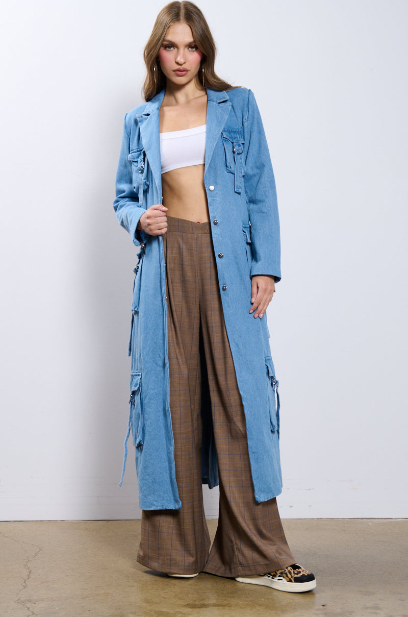 HIGH EXPECTATIONS DENIM TRENCH view 0