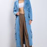 Front View High Expectations Denim Trench