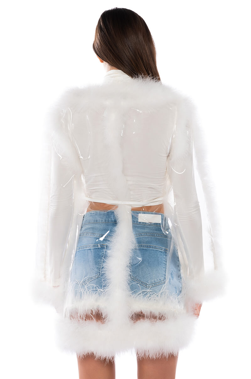 Extra View Hit Rewind Pvc Feather Raincoat 7