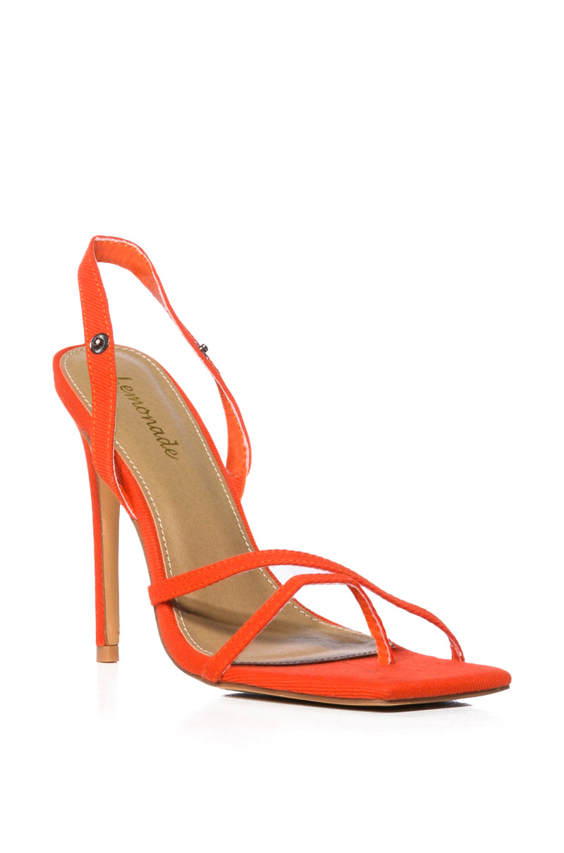 Full View Hoedown 2 In 1 Stiletto Sandal In Orange 4