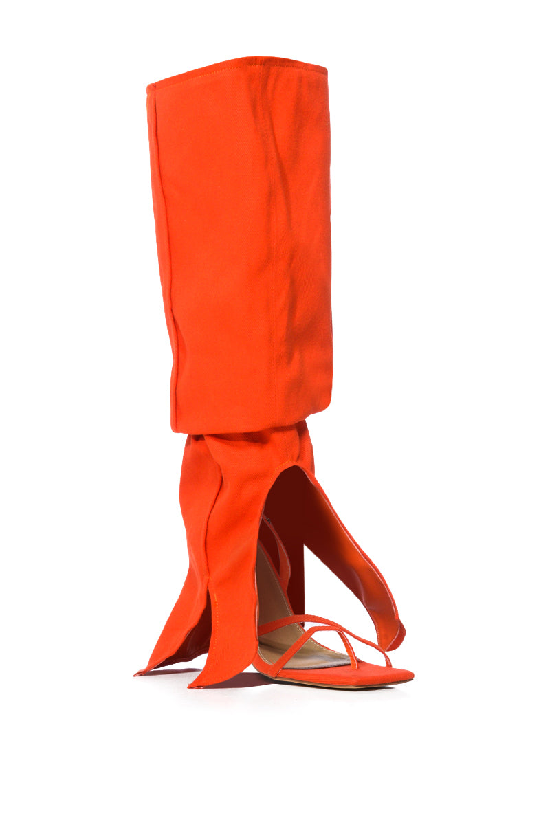Extra View Hoedown 2 In 1 Stiletto Sandal In Orange 5