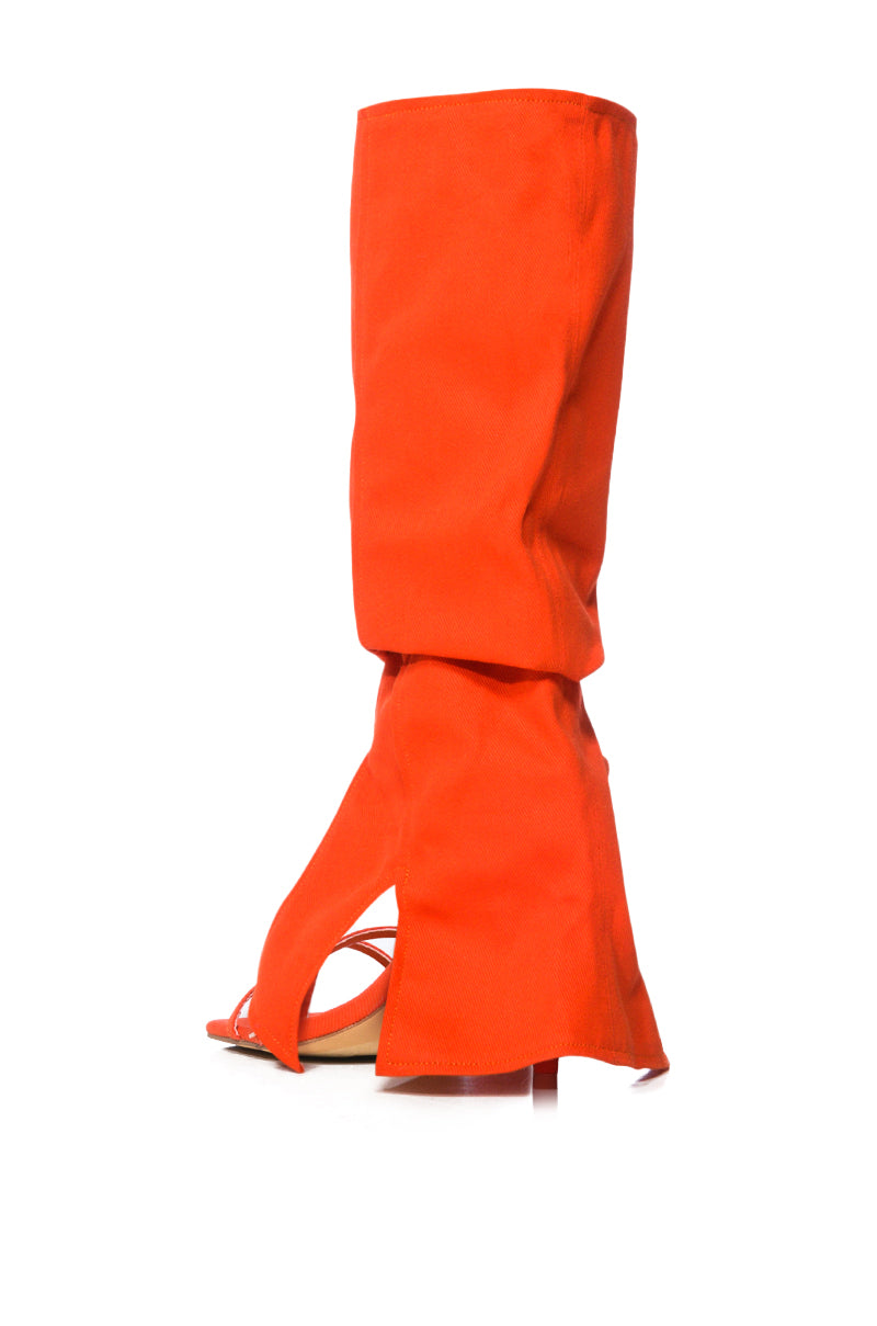 Extra View Hoedown 2 In 1 Stiletto Sandal In Orange 7