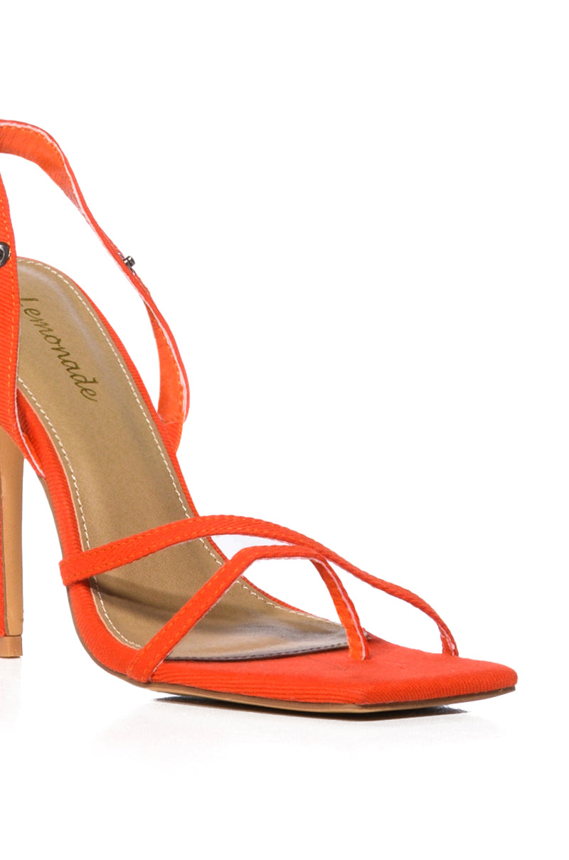 Extra View Hoedown 2 In 1 Stiletto Sandal In Orange 8