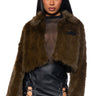 Front View Holiday Spirit Lightweight Fur Jacket