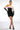 Side View Holly Feather Detail Strapless Bodycon Mini Dress With Gloves