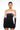 Back View Holly Feather Detail Strapless Bodycon Mini Dress With Gloves