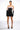 Extra View Holly Feather Detail Strapless Bodycon Mini Dress With Gloves