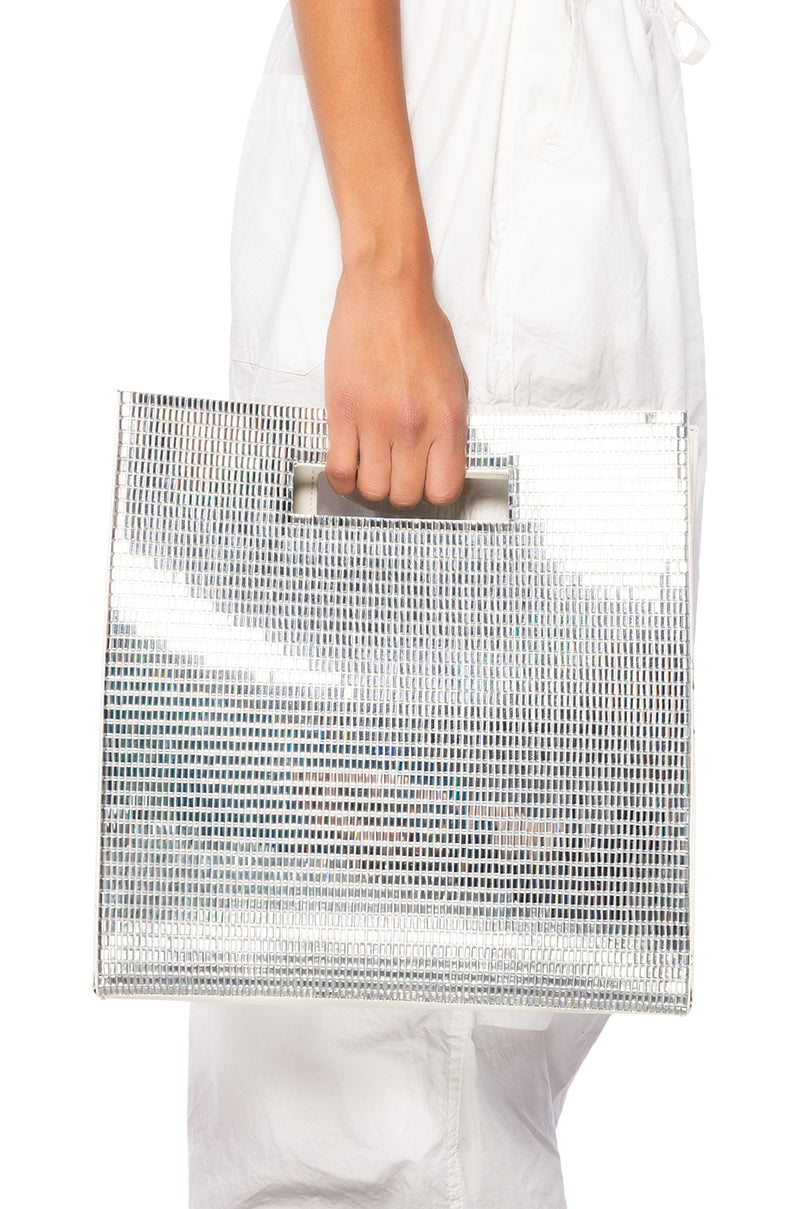 Front View Hollywood Blvd Rhinestone Tote