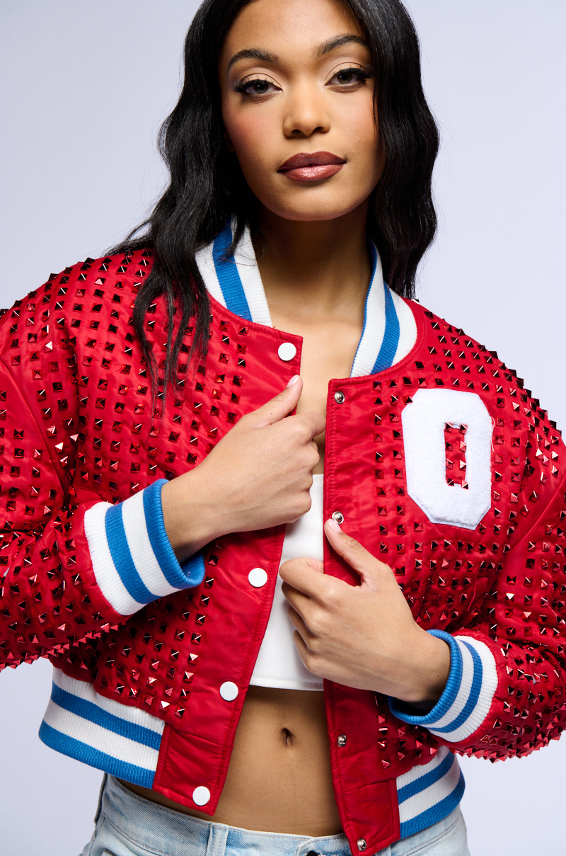 HOME RUN STUDDED BOMBER view 0