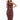 Front View Honey Babe Mesh Ruched Midi Dress