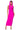 Front View Hooded Beauty Backless Maxi Dress In Pink