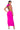 Side View Hooded Beauty Backless Maxi Dress In Pink