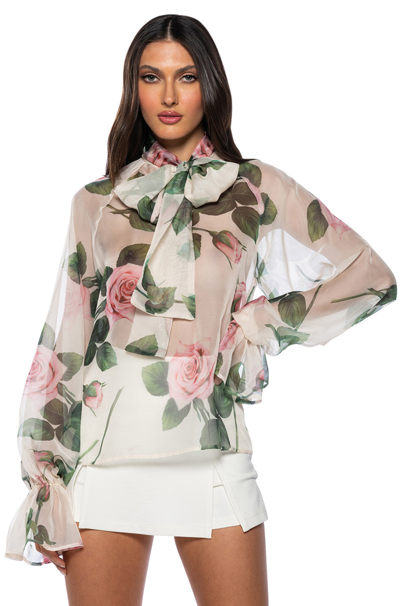 HOPELESS ROMANTIC SHEER BLOUSE view 0