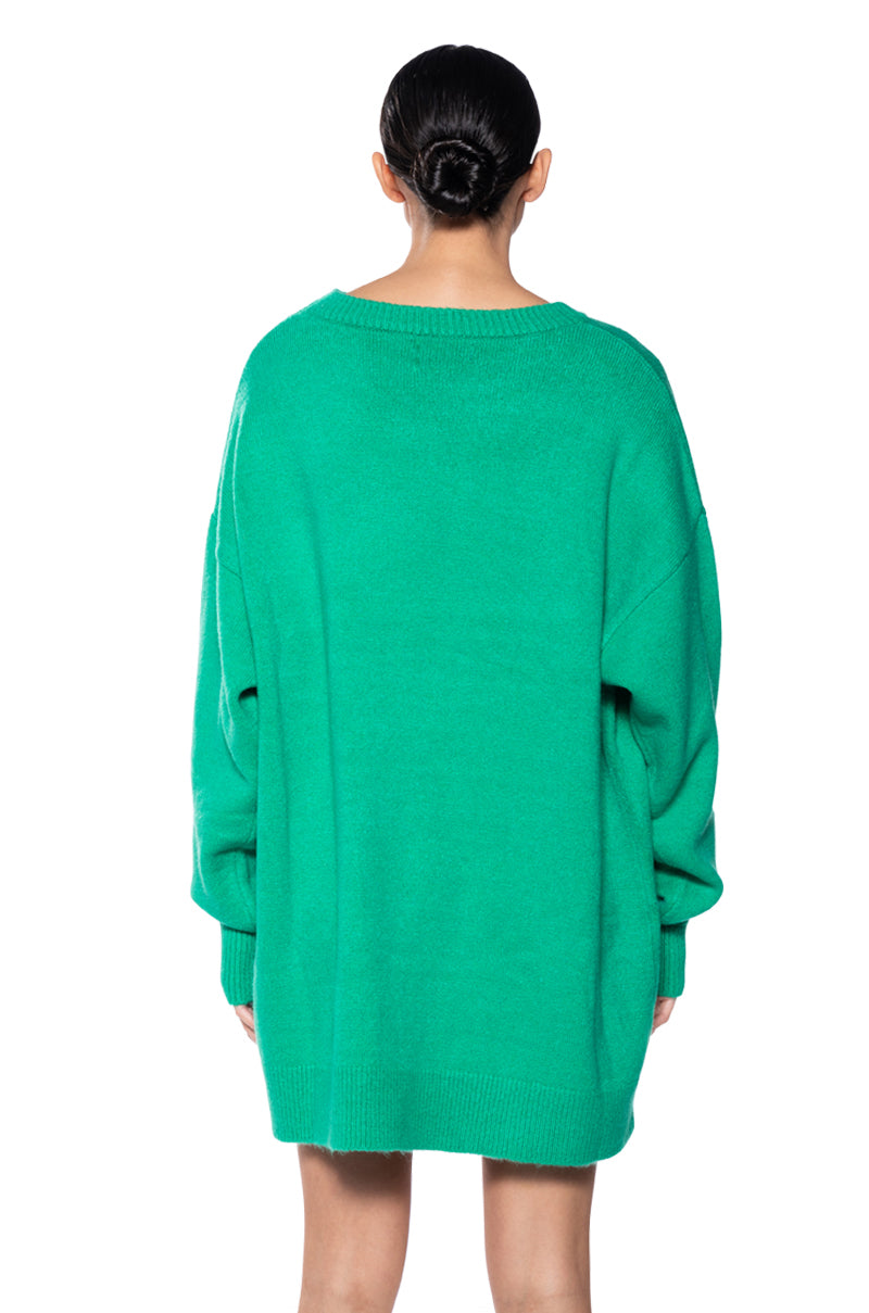 HOT DAMN LONG SLEEVE SWEATER DRESS AKIRA HOT DAMN LONG SLEEVE SWEATER DRESS AKIRA