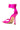 Detail View Hot Girl Problems Satin Square Toe Stiletto Sandal In Fuchsia