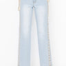 Front View Hot-girl Shit Lace Up Relaxed Jeans