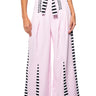 Front View Hot Girl Striped Statement Trouser