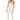 Front View Hot Girl Walk Sleeveless Catsuit In Cream