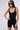 Side View Hot Girl Walk Sleeveless Romper In Black