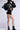 Full View Hot Shot Sharp Open Shoulder Moto Jacket In Black